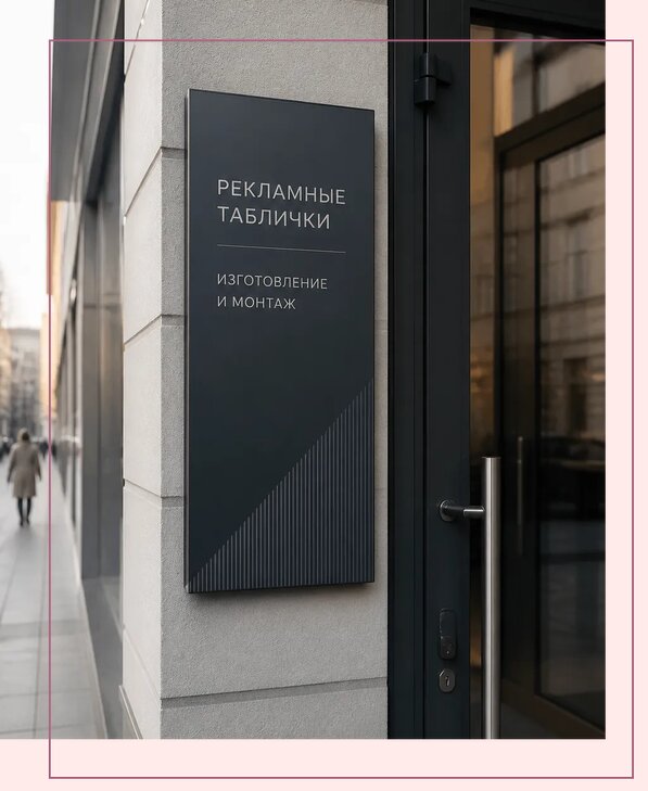 Рекламные таблички в Тюмени по цене от 4593 р. | Аванза-Тюм