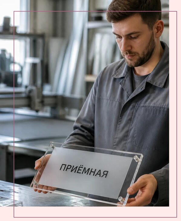 Таблички из оргстекла на заказ в Тюмени от 3981 р. | Аванза-Тюм