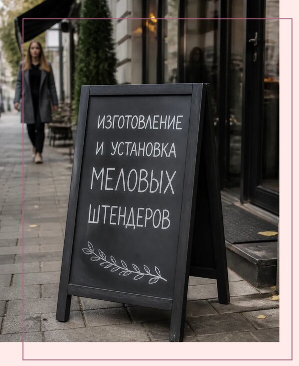 Меловые штендеры в Тюмени по цене от 6635 р. | Аванза-Тюм