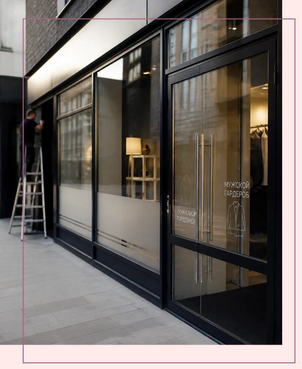 Брендирование витрин в Тюмени по цене от 12759 р. | Аванза-Тюм